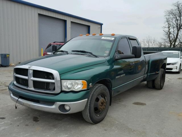 3D7MA48C44G131718 - 2004 DODGE RAM 3500 S GREEN photo 2