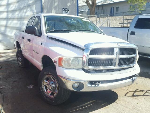 3D7KU28D53G722263 - 2003 DODGE RAM 2500 S WHITE photo 1