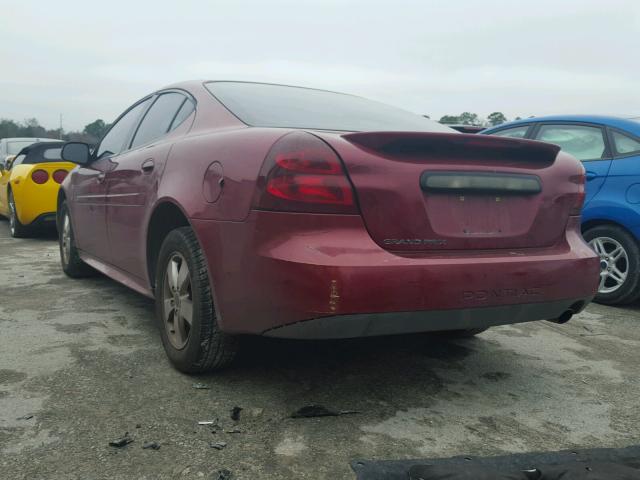 2G2WP552561156534 - 2006 PONTIAC GRAND PRIX MAROON photo 3