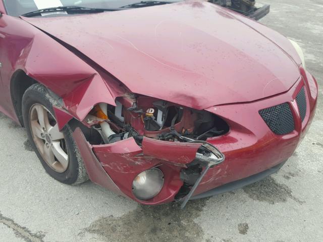 2G2WP552561156534 - 2006 PONTIAC GRAND PRIX MAROON photo 9