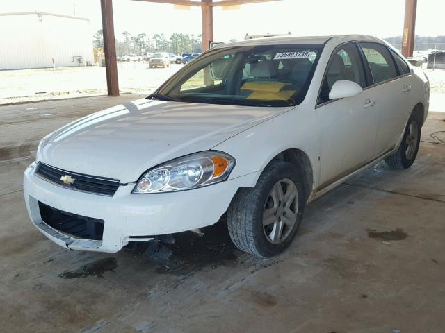 2G1WB58K389119890 - 2008 CHEVROLET IMPALA LS WHITE photo 2