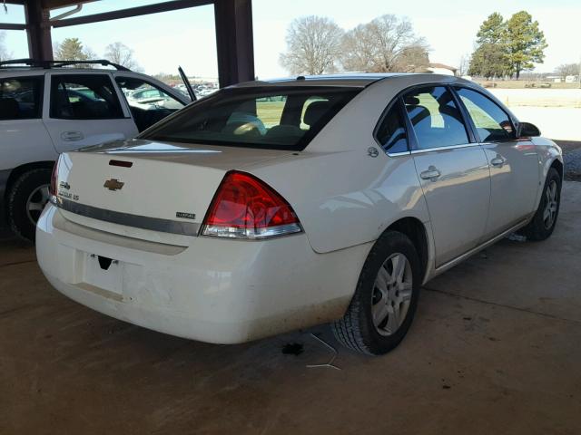 2G1WB58K389119890 - 2008 CHEVROLET IMPALA LS WHITE photo 4