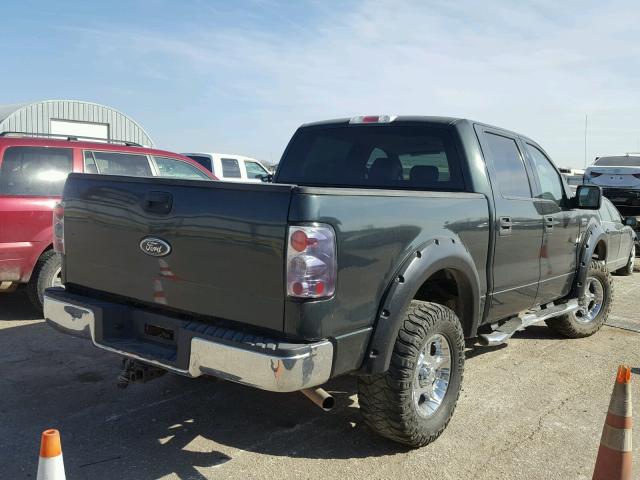 1FTPW14574KC67512 - 2004 FORD F150 SUPER GREEN photo 4