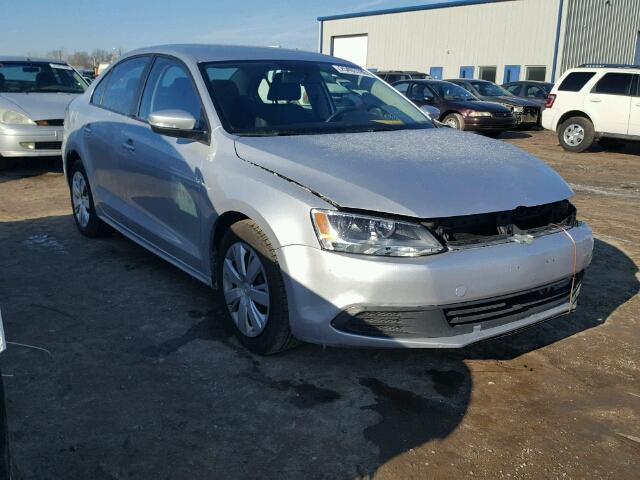 3VWBX7AJ3CM012694 - 2012 VOLKSWAGEN JETTA SE SILVER photo 1