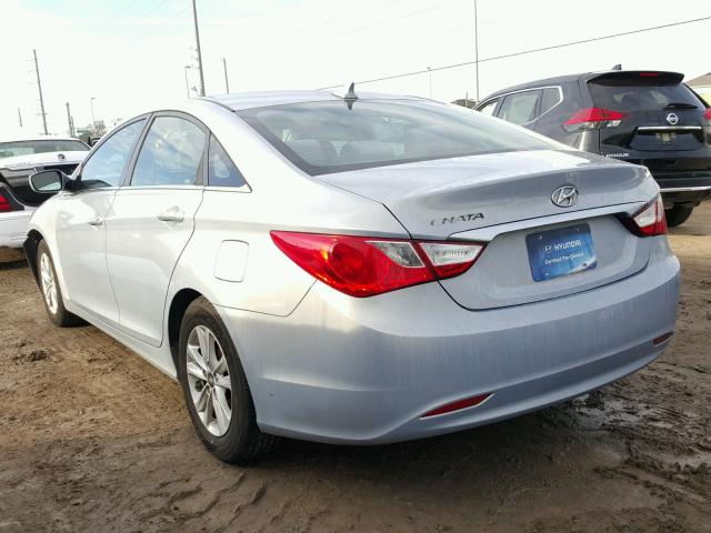 5NPEB4AC0BH180215 - 2011 HYUNDAI SONATA GLS BLUE photo 3