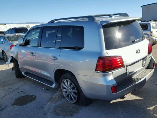 JTJHY7AX2B4082757 - 2011 LEXUS LX 570 SILVER photo 3