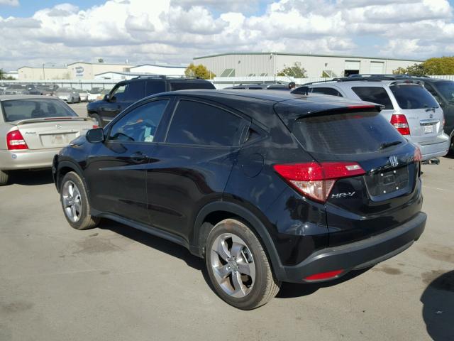 3CZRU5H3XHG705249 - 2017 HONDA HR-V LX BLACK photo 3