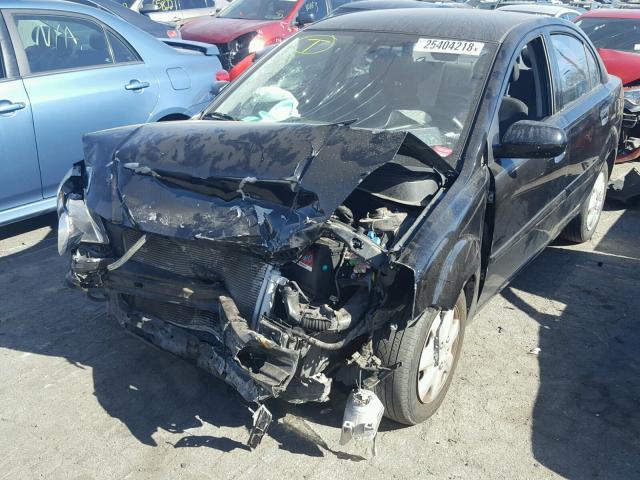 KNADH4A35A6610871 - 2010 KIA RIO LX Սև լուսանկար 2