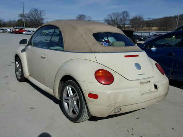 3VWCD31YX5M358408 - 2005 VOLKSWAGEN NEW BEETLE CREAM photo 3