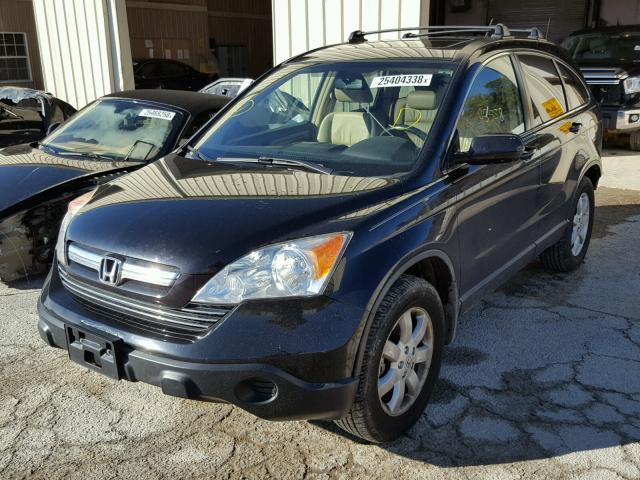 JHLRE38778C017001 - 2008 HONDA CR-V EXL BLACK photo 2