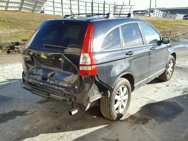 JHLRE38778C017001 - 2008 HONDA CR-V EXL BLACK photo 4