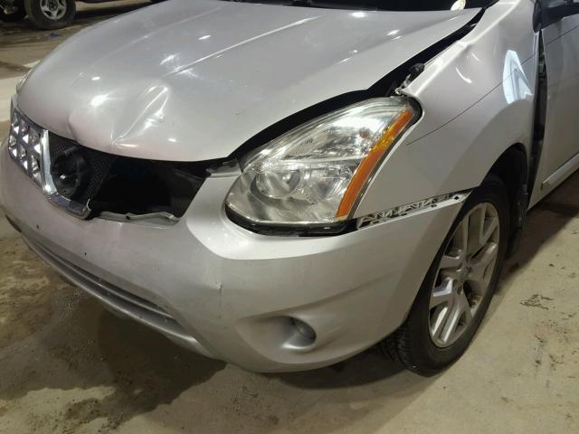 JN8AS5MT9CW260855 - 2012 NISSAN ROGUE S SILVER photo 9