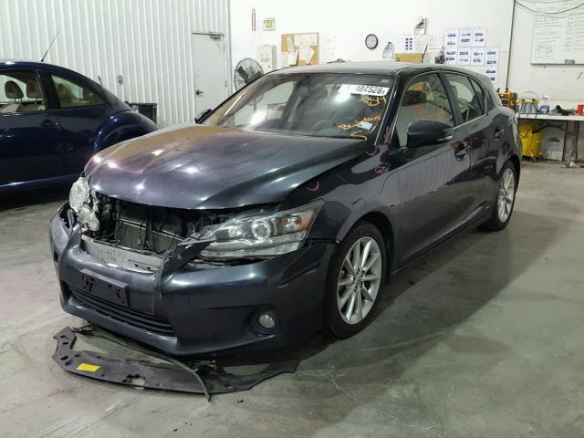 JTHKD5BHXB2040234 - 2011 LEXUS CT 200 GRAY photo 2