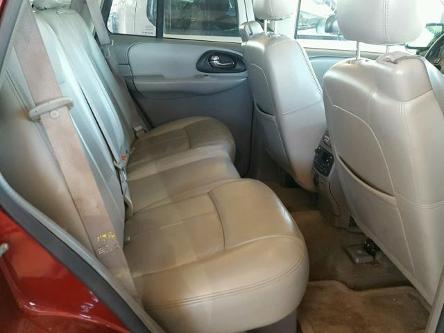 1GNDS13S962325328 - 2006 CHEVROLET TRAILBLAZE RED photo 6