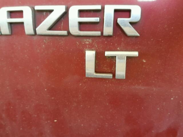 1GNDS13S962325328 - 2006 CHEVROLET TRAILBLAZE RED photo 9