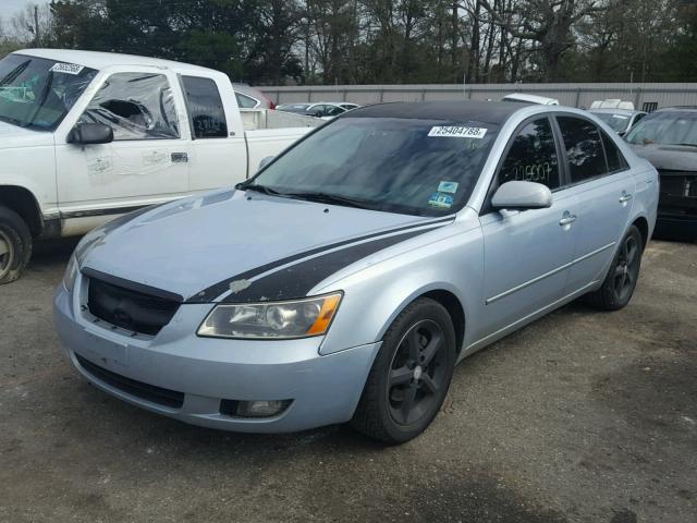 5NPEU46F66H080767 - 2006 HYUNDAI SONATA BLUE photo 2