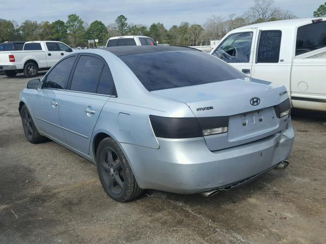 5NPEU46F66H080767 - 2006 HYUNDAI SONATA BLUE photo 3