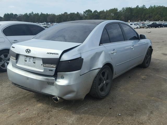 5NPEU46F66H080767 - 2006 HYUNDAI SONATA BLUE photo 4