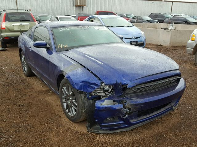 1ZVBP8AM0E5296696 - 2014 FORD MUSTANG BLUE photo 1