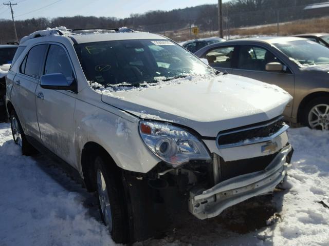 1GNALFEK2DZ125566 - 2013 CHEVROLET EQUINOX LT WHITE photo 1