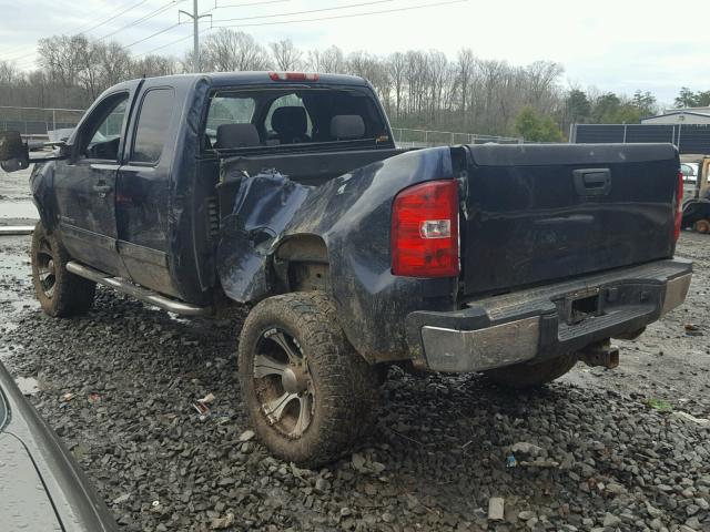 1GCHK59K59E137224 - 2009 CHEVROLET SILVERADO BLUE photo 3