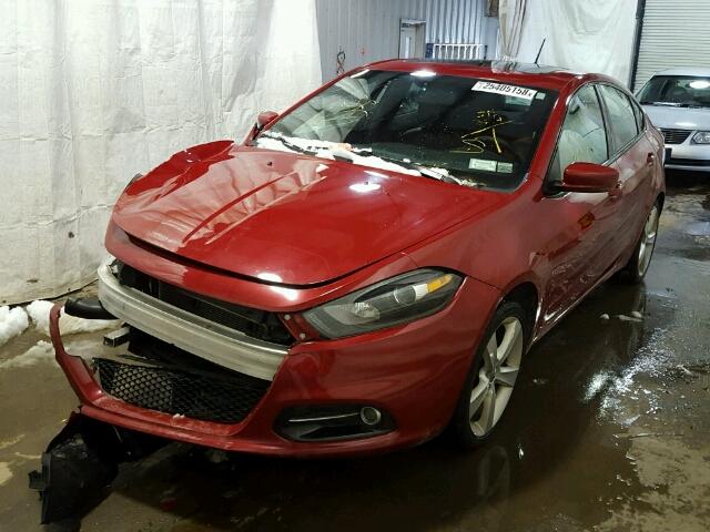 1C3CDFEB1ED826570 - 2014 DODGE DART GT RED photo 2