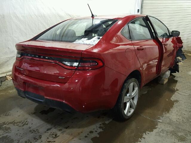 1C3CDFEB1ED826570 - 2014 DODGE DART GT RED photo 4