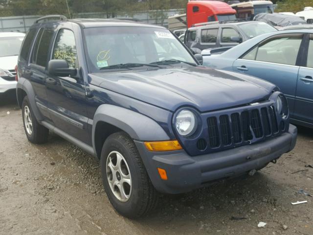 1J4GL48K67W629265 - 2007 JEEP LIBERTY SP BLUE photo 1