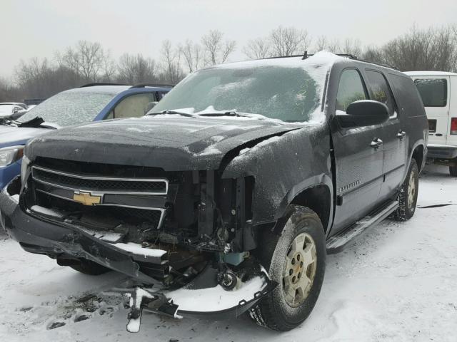 3GNFK16328G205264 - 2008 CHEVROLET SUBURBAN K BLACK photo 2