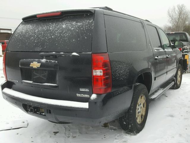 3GNFK16328G205264 - 2008 CHEVROLET SUBURBAN K BLACK photo 4