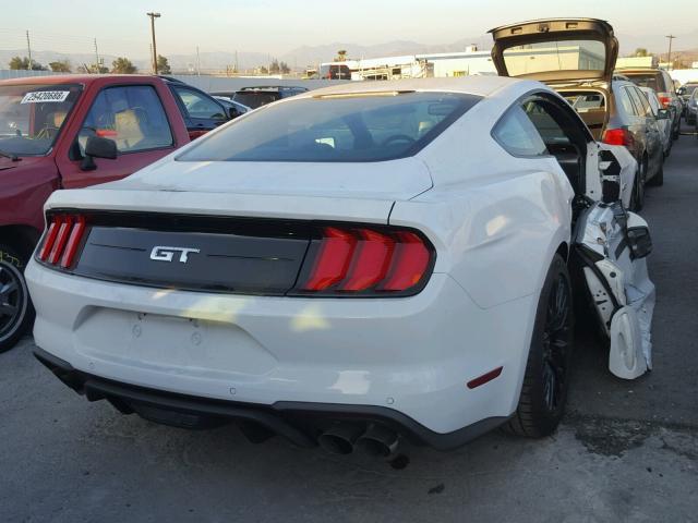 1FA6P8CF6J5109173 - 2018 FORD MUSTANG GT WHITE photo 4