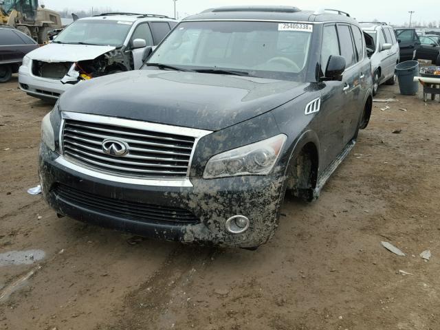 JN8AZ2NC7B9301103 - 2011 INFINITI QX56 BLACK photo 2