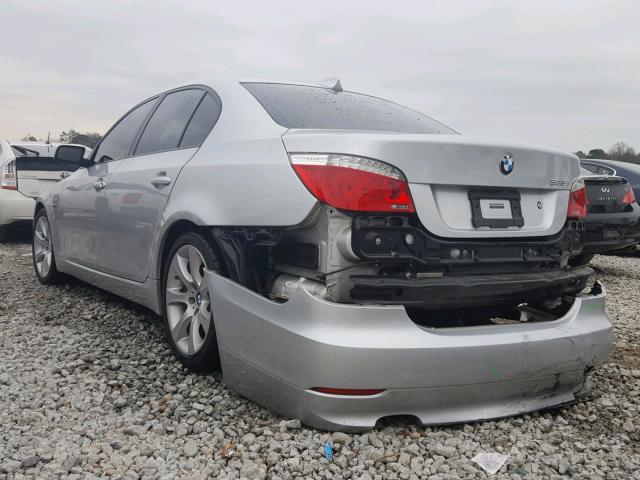 WBANW13578CN57268 - 2008 BMW 535 I SILVER photo 3