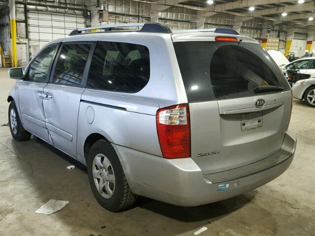 KNDMB233886212327 - 2008 KIA SEDONA EX SILVER photo 3