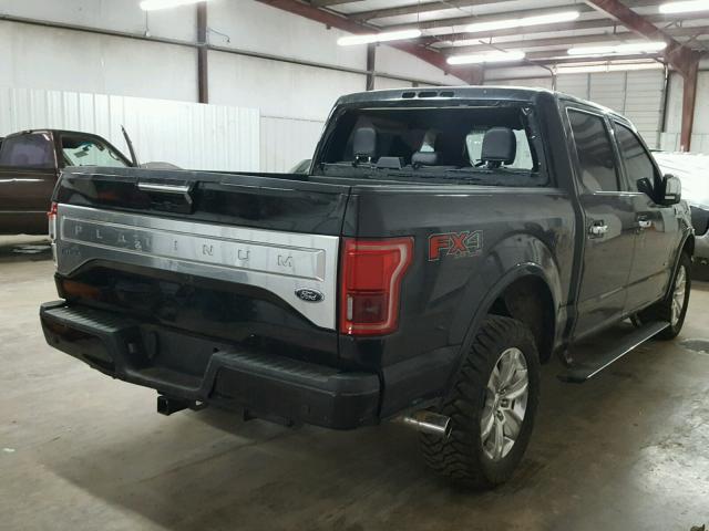 1FTEW1EG9FFC06343 - 2015 FORD F150 SUPER BLACK photo 4