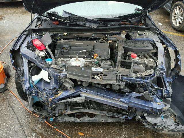 1HGCR2F39GA237334 - 2016 HONDA ACCORD LX BLUE photo 7