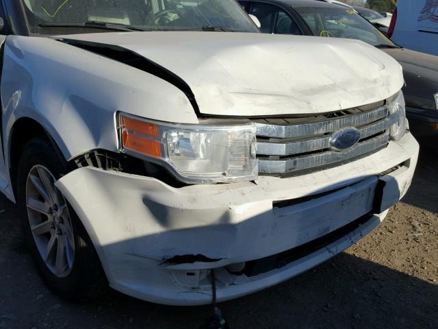 2FMGK5CC1ABA81744 - 2010 FORD FLEX SEL თეთრი ფოტო 9