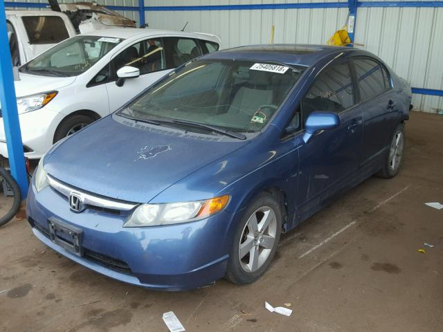 1HGFA16827L044425 - 2007 HONDA CIVIC EX ლურჯი ფოტო 2