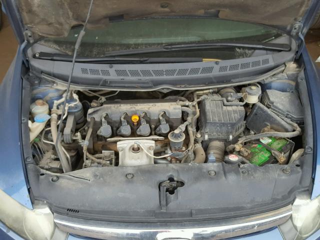 1HGFA16827L044425 - 2007 HONDA CIVIC EX ლურჯი ფოტო 7