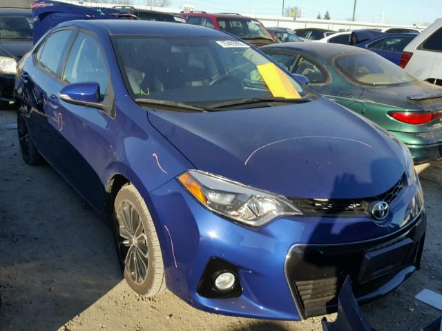 5YFBURHE3GP409403 - 2016 TOYOTA COROLLA L BLUE photo 1