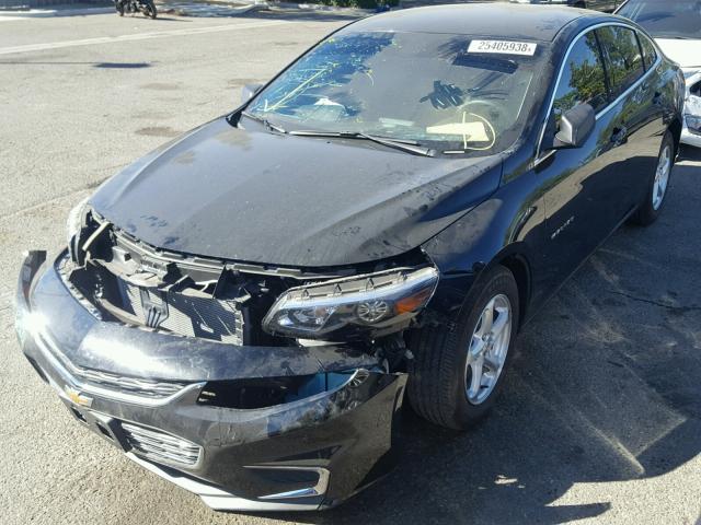 1G1ZB5ST2HF276400 - 2017 CHEVROLET MALIBU LS შავი ფოტო 2