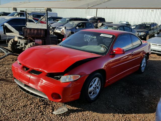 1G2WP12K22F220254 - 2002 PONTIAC GRAND PRIX RED photo 2