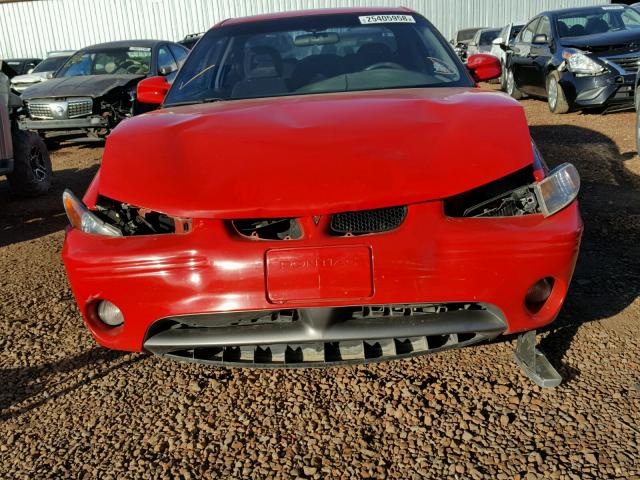 1G2WP12K22F220254 - 2002 PONTIAC GRAND PRIX RED photo 9