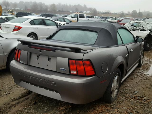 1FAFP44432F203674 - 2002 FORD MUSTANG GRAY photo 4