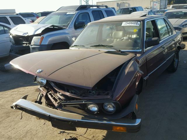 WBADK8304G9701214 - 1986 BMW 528 E AUTO BURGUNDY photo 2