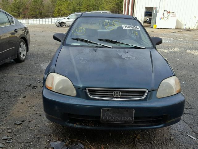 2HGEJ667XTH555369 - 1996 HONDA CIVIC LX GREEN photo 9