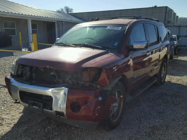 5N1AA08B96N714367 - 2006 NISSAN ARMADA SE RED photo 2