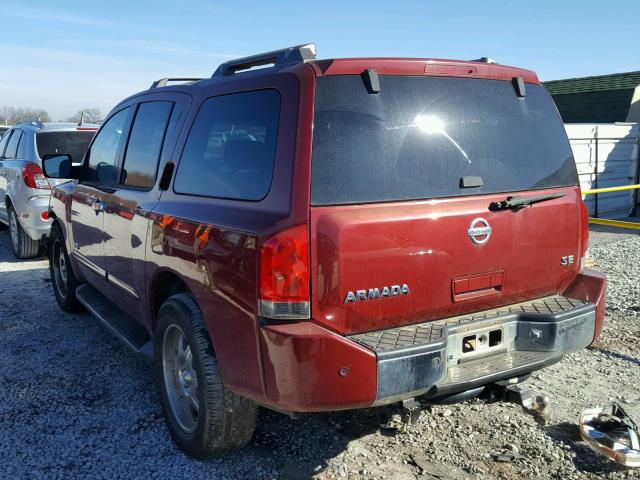 5N1AA08B96N714367 - 2006 NISSAN ARMADA SE RED photo 3