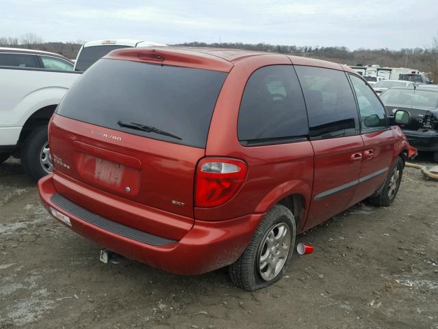 1D4GP45R84B554148 - 2004 DODGE CARAVAN SX BURGUNDY photo 4