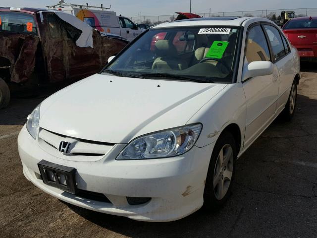 2HGES26755H562979 - 2005 HONDA CIVIC EX თეთრი ფოტო 2